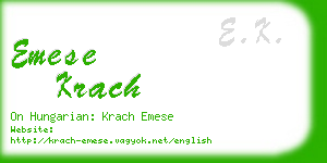 emese krach business card